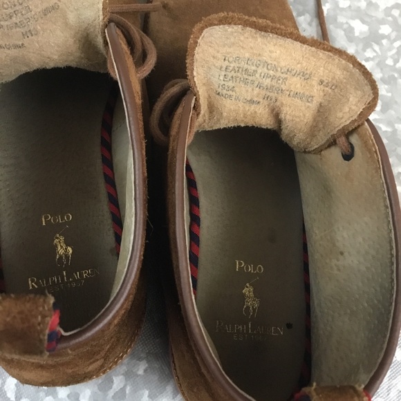 Polo Ralph Lauren tan chuck boot size 8.5 - Picture 11 of 12